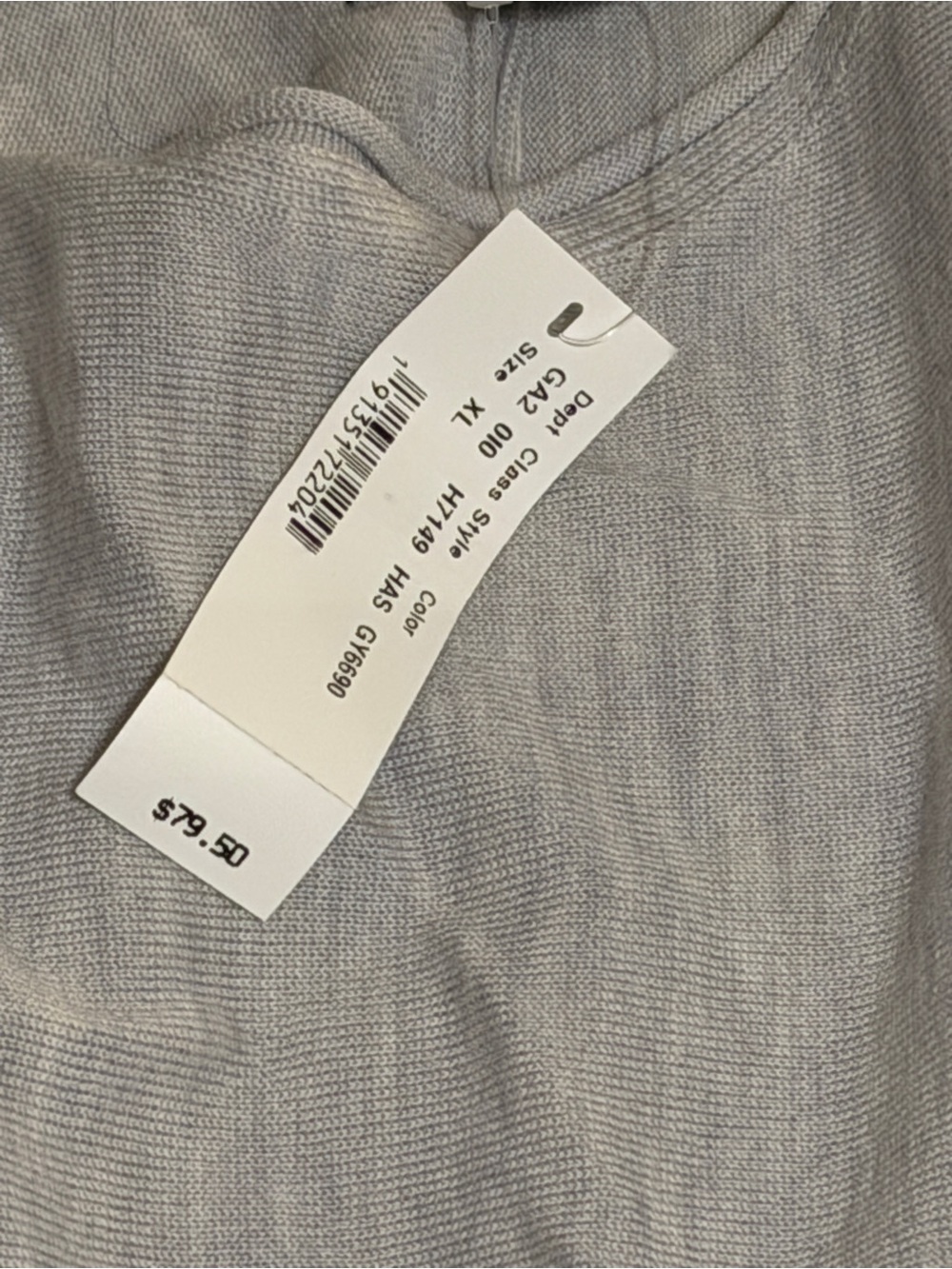 J.Crew Light Gray Off-Shoulder Long Sleeve Sweater NWT - Picture 3 of 7